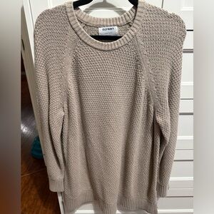 Old Navy Women's Taupe Tunic Sweater